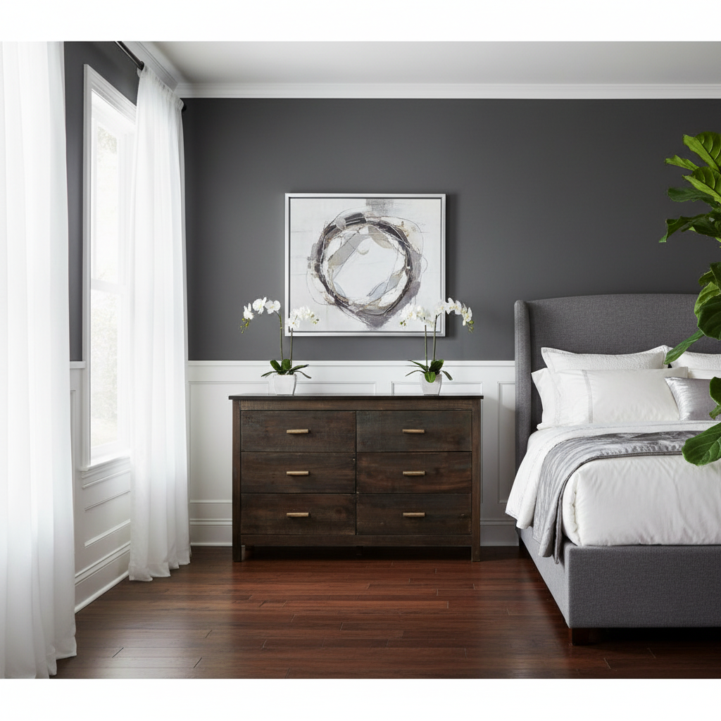 Dresser angled from left