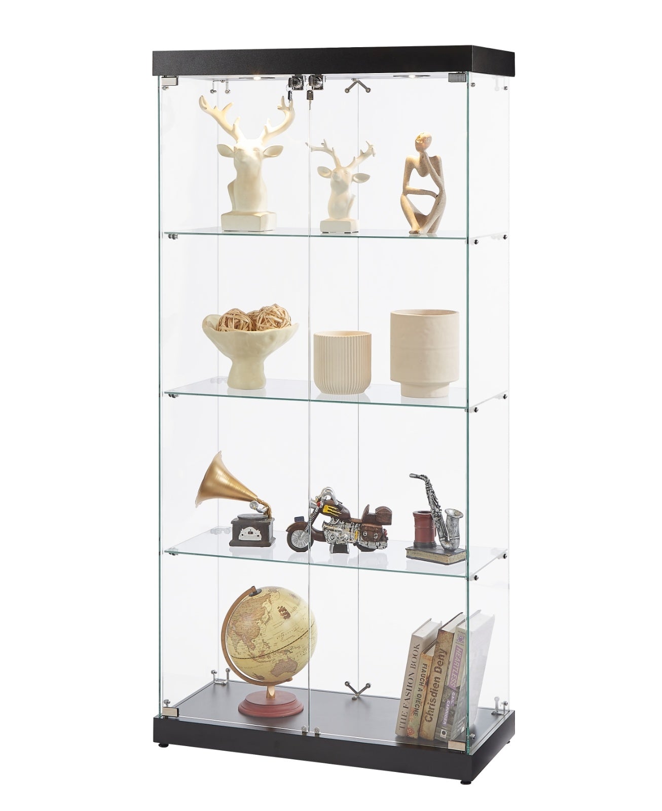 Everess 8 Unit Glass Display Cabinet