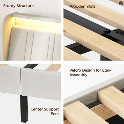 Heirloom Upholstered Platform Bed Frame