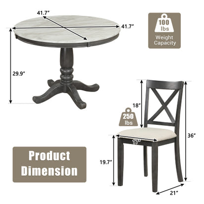Arose Dining Table Set For 4