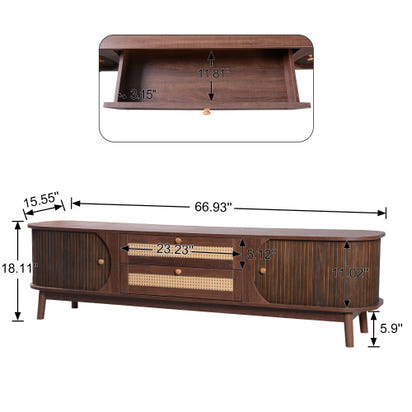 The Harvest Rattan 75 Inch TV Stand