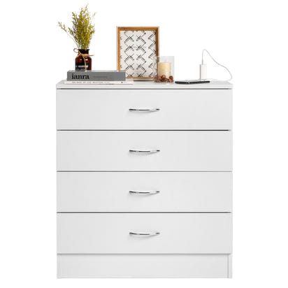 Everess White Nightstand