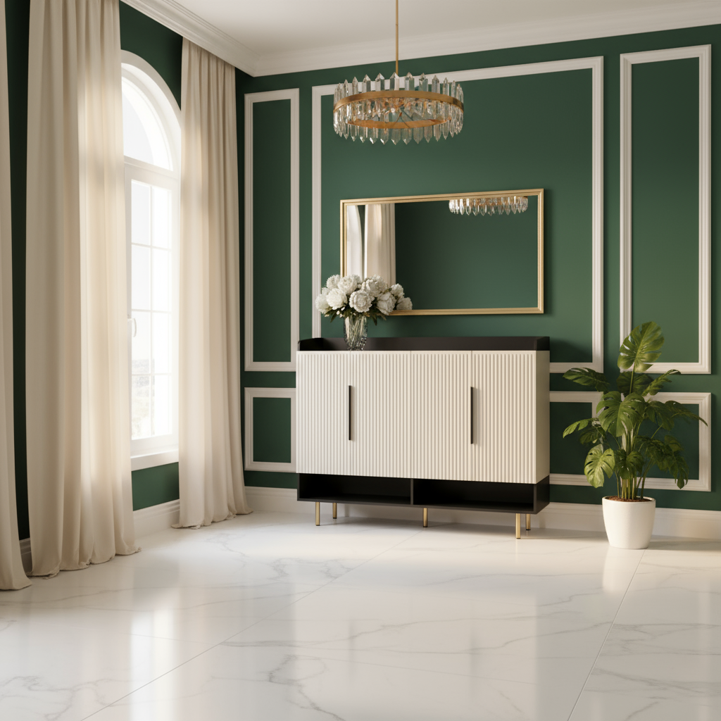 Emerald Green Hallway