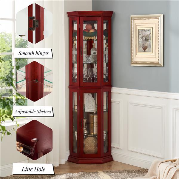 Maltise Corner Curio Cabinet