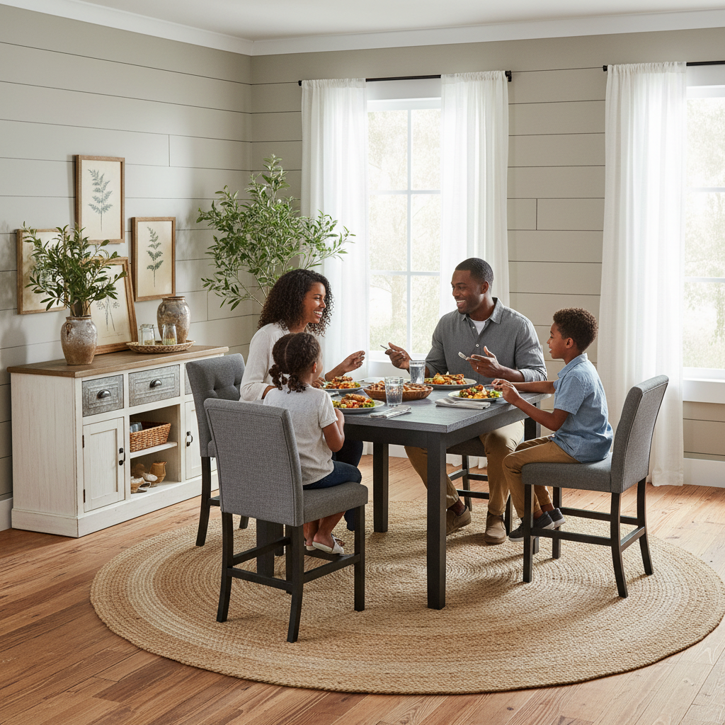 Family Eating at Table
