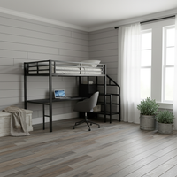 Farmhouse Back Wall with Desk Setup