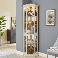 Terine Corner Curio Cabinet