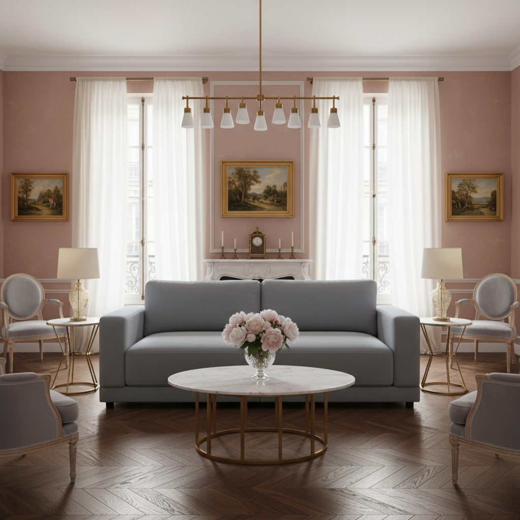 Gray-Blue Sofa Floating