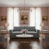 Gray-Blue Sofa Floating