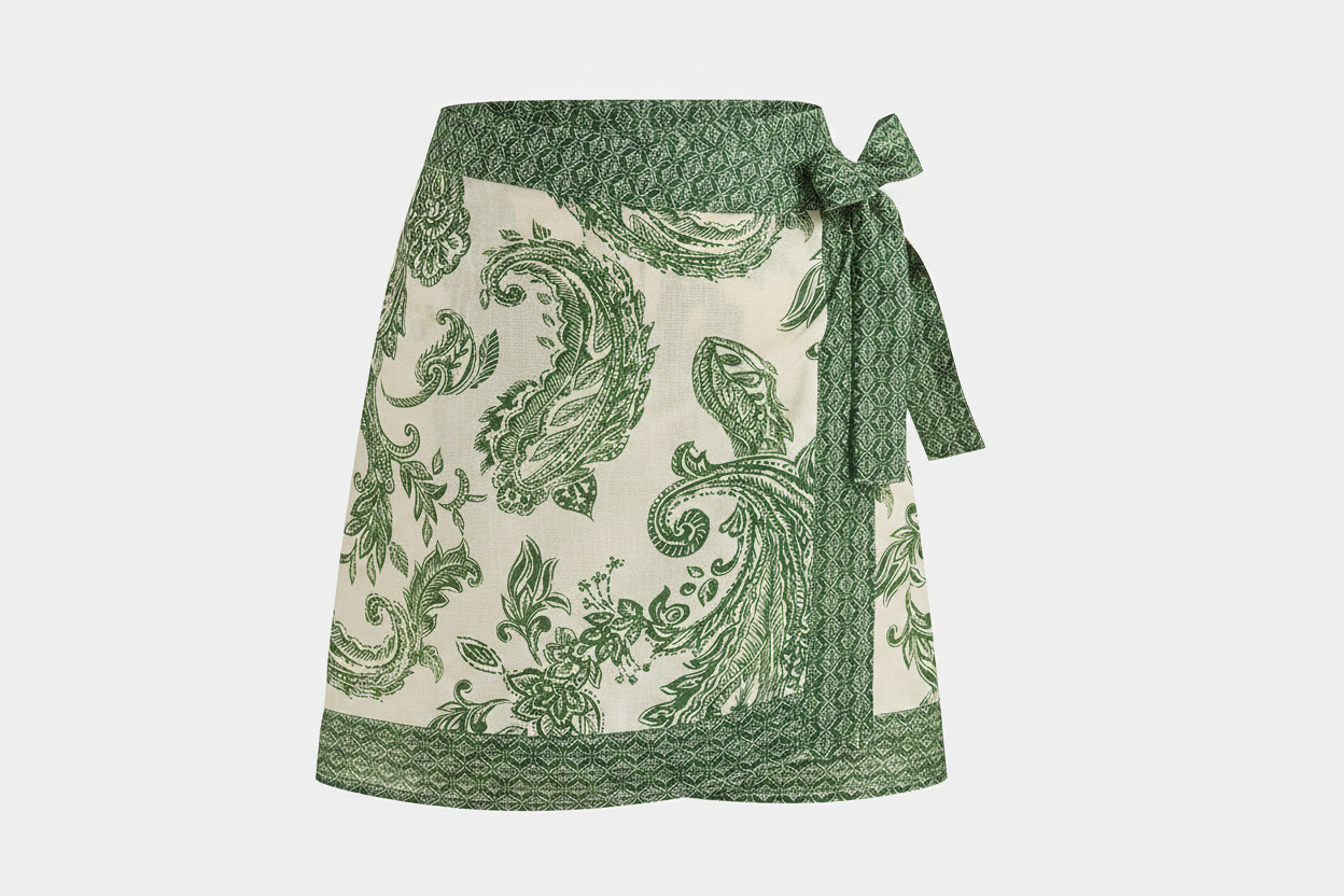 Green paisley skirt no tag