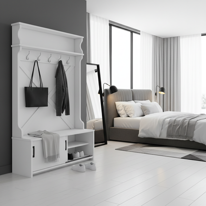 Hall Tree Opposite Bed