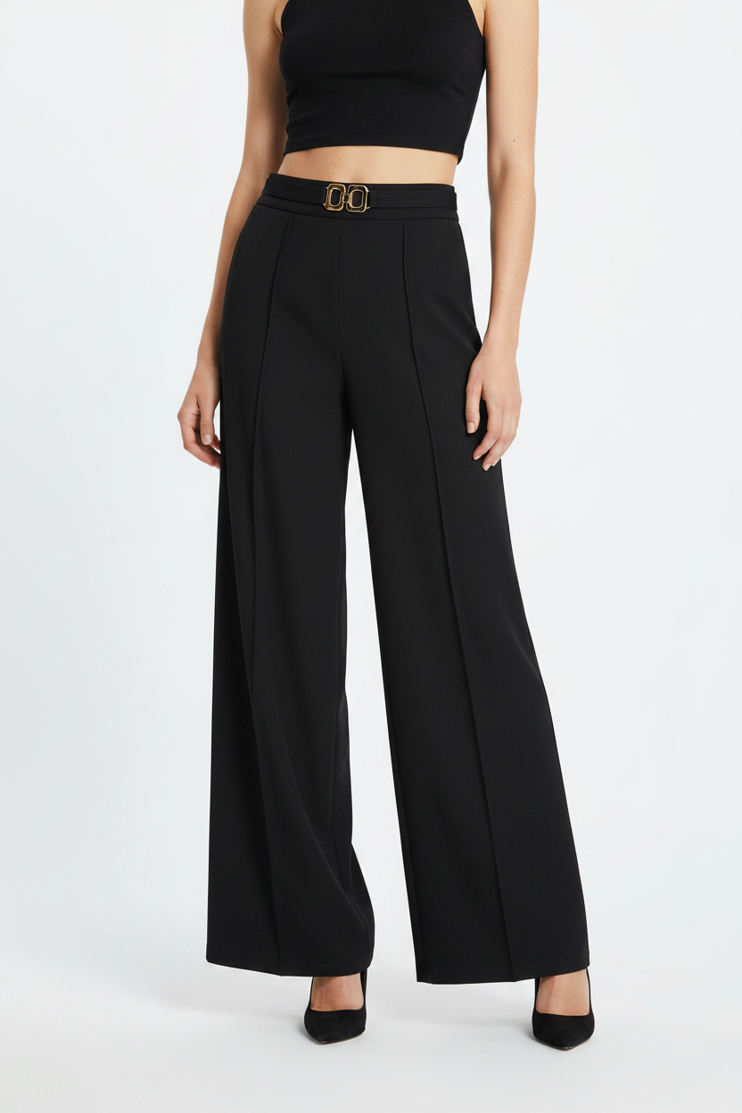 Hero – Black Wide-Leg Trousers