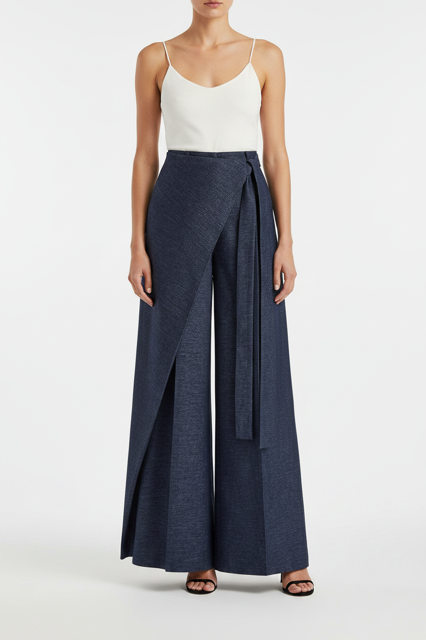 Hero – Navy Wrap Trousers