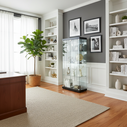 Home Office with Everess Display Cabinet