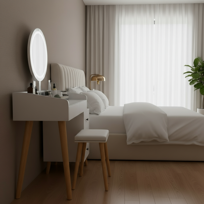 Luxury bedroom vanity side profile