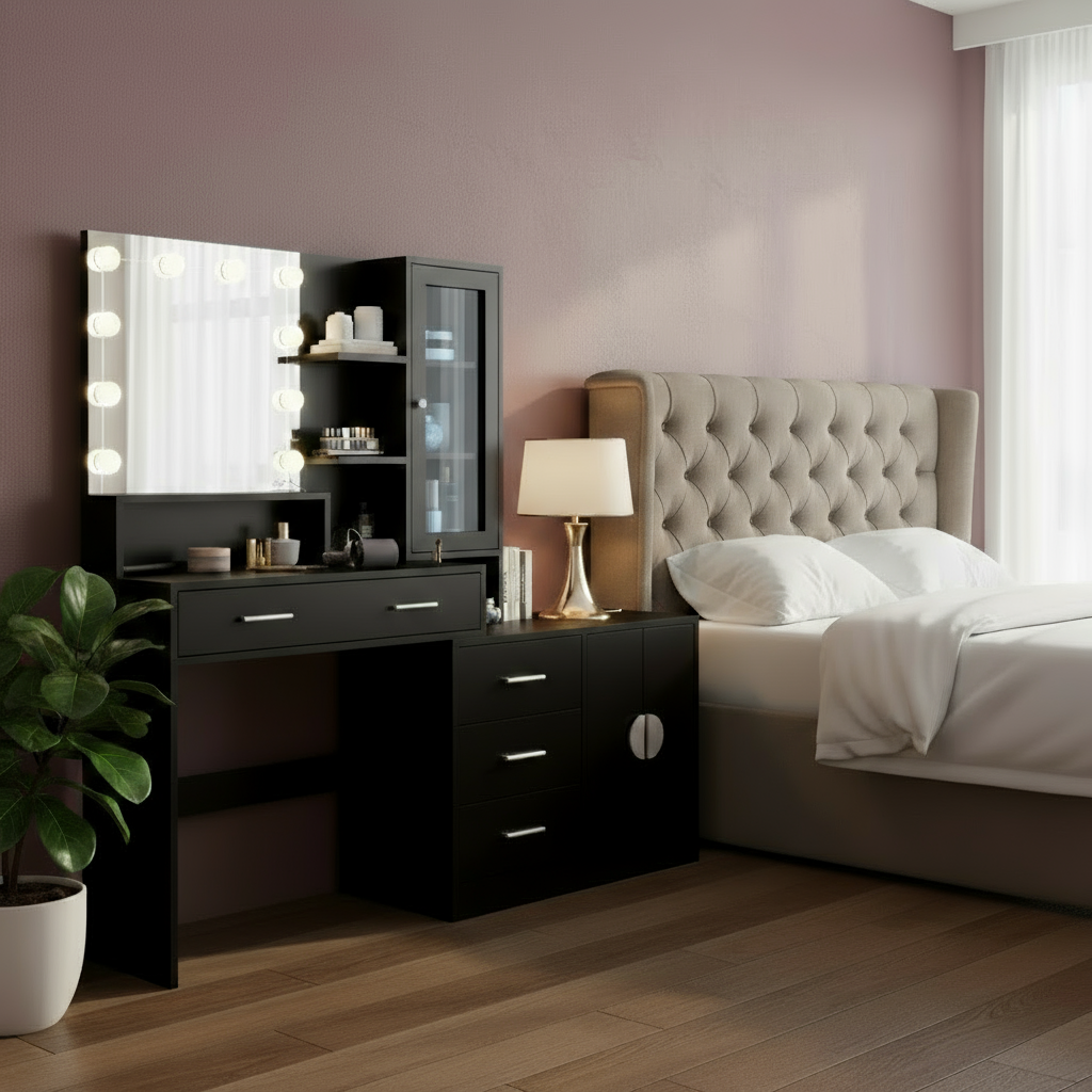 Luxury Bedroom Vanity - Side View