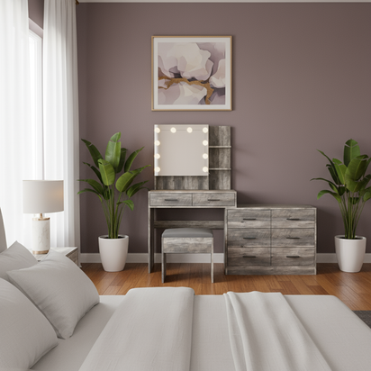 Mauve setting - centered focal view