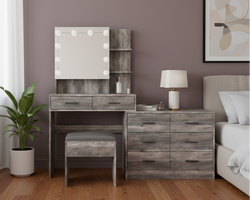 Mauve setting - centered front view