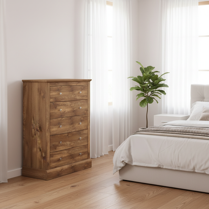 Modern White Oak Bedroom
