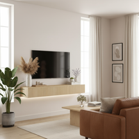 Natural Wood TV Stand - Layout 5