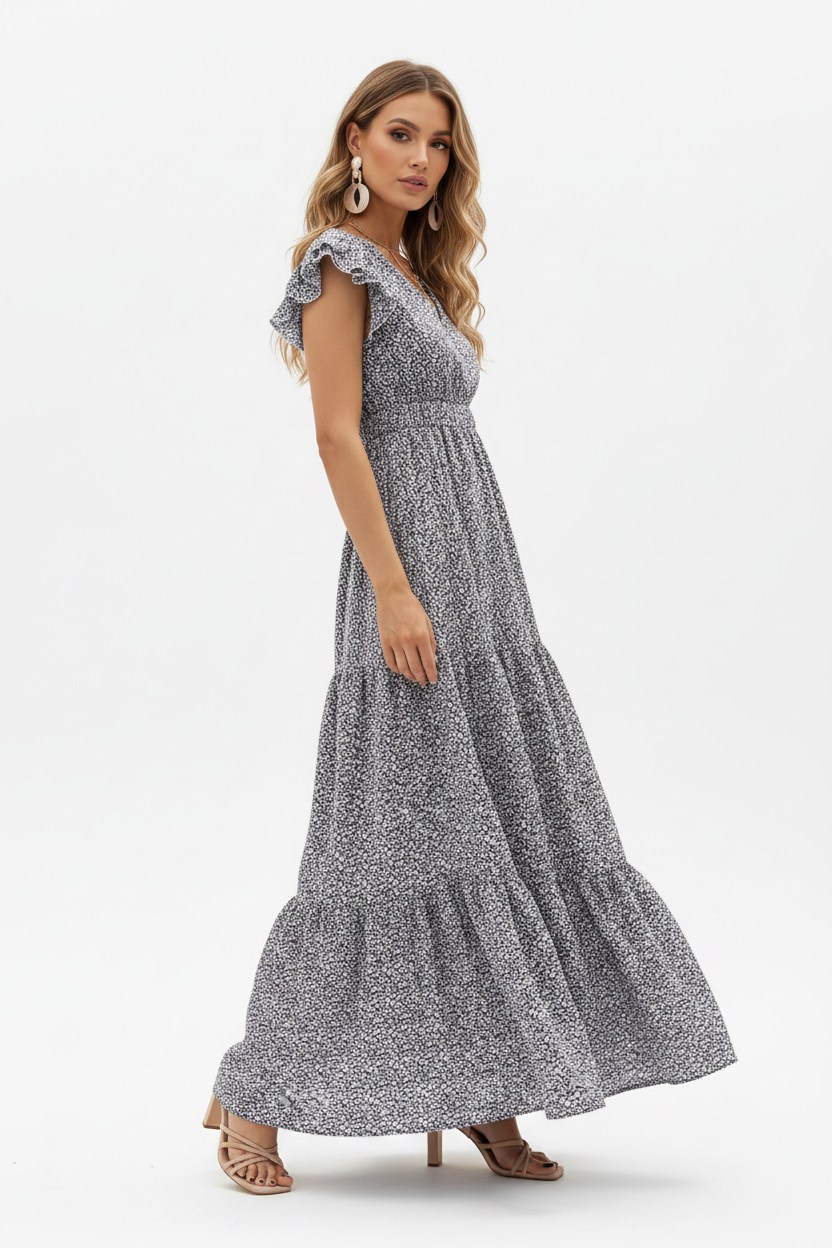 Navy Floral — Side