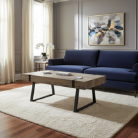 Navy Living Room - Angled Foreground