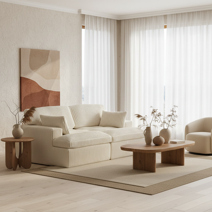 Organic Modern - Wide Room View