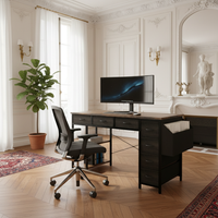 Parisian Desk Against Wall
