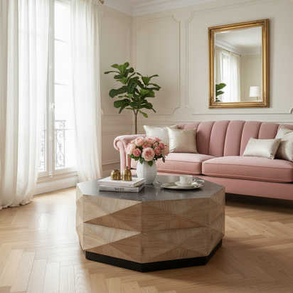 Parisian with Blush Sofa