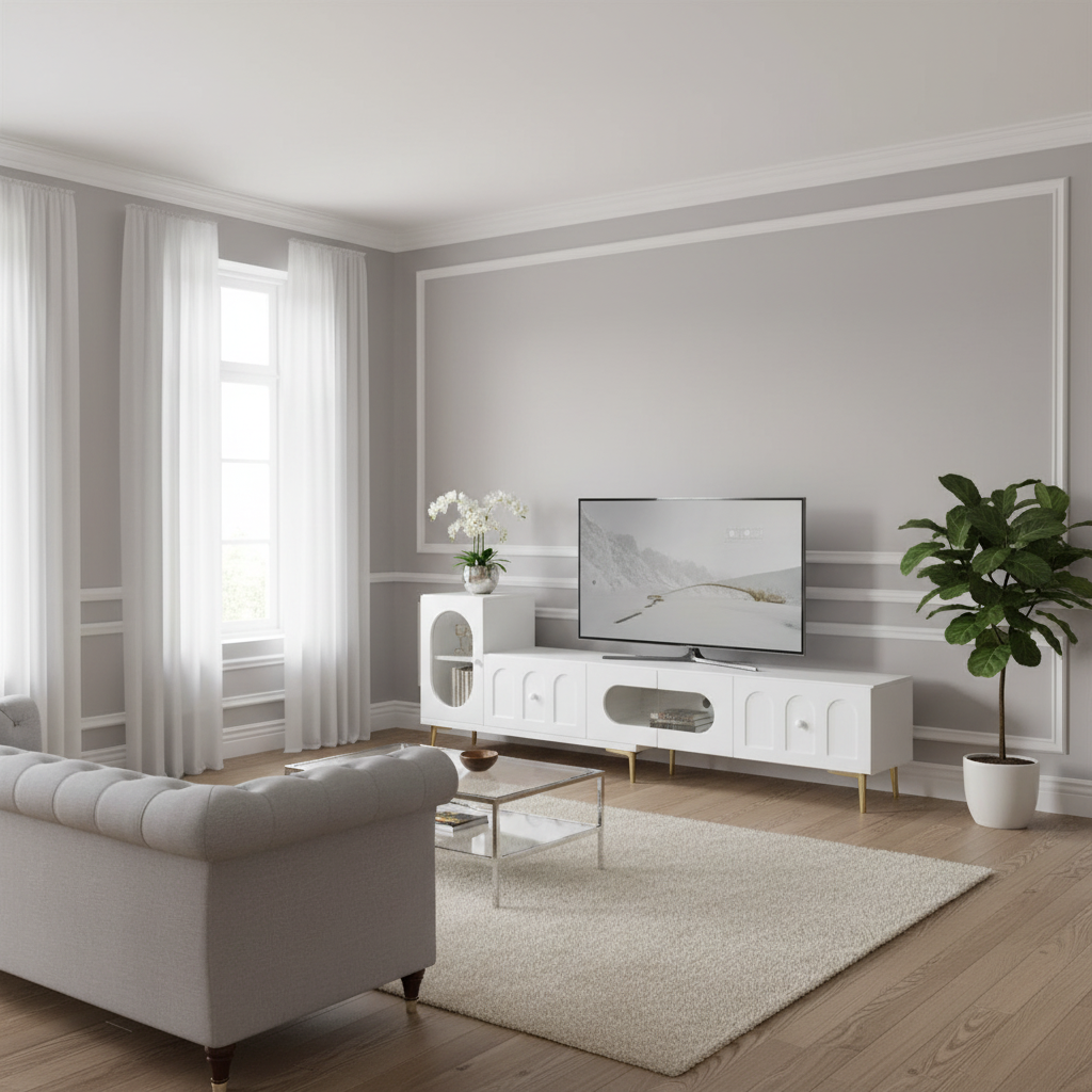 Right of Center with TV