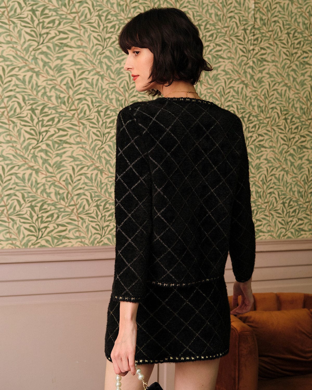 Raya Classy Cardigan & Mini Skirt Set