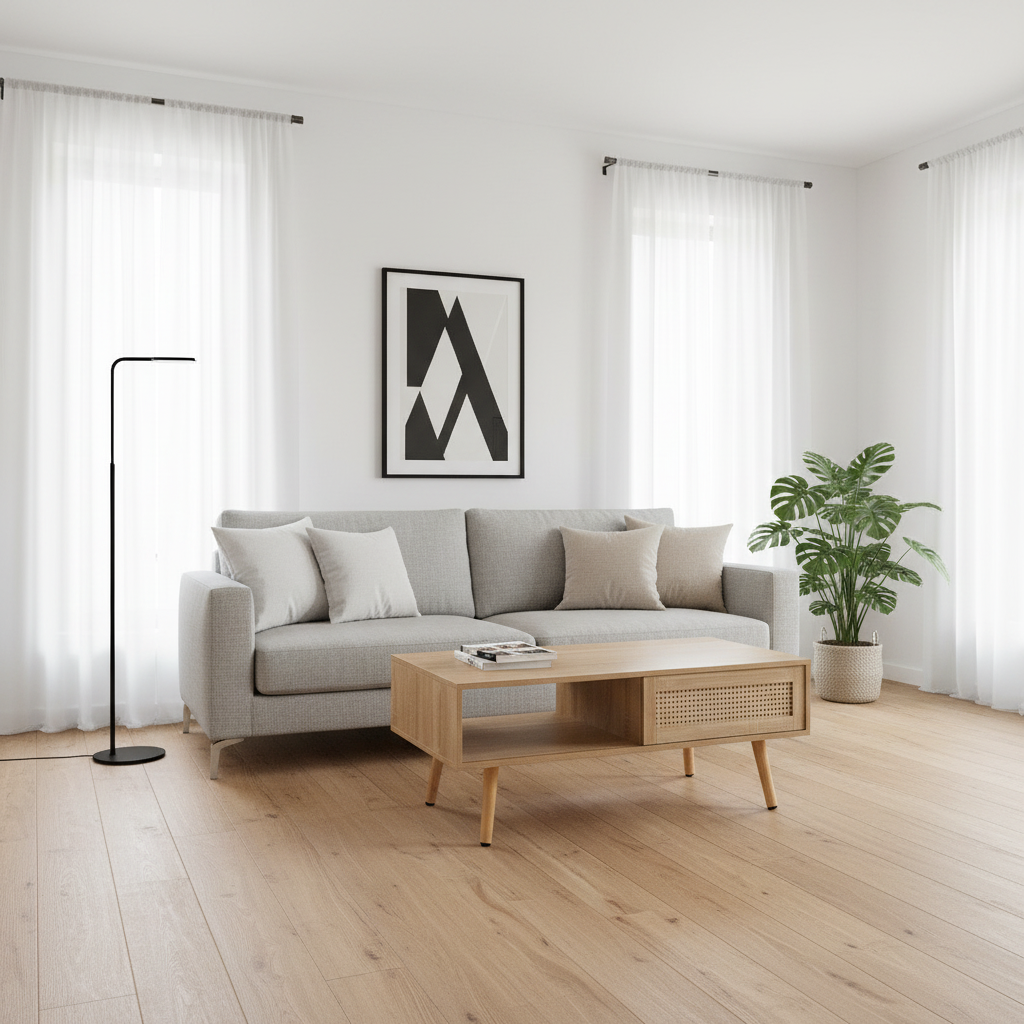 Scandinavian Minimalist Living Room