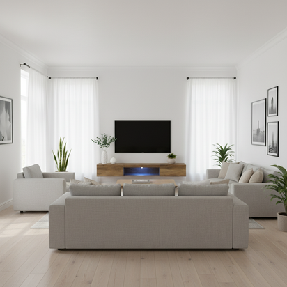 Sectional with Armchair