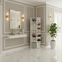 Shoe Cabinet Cornered - Layout 4