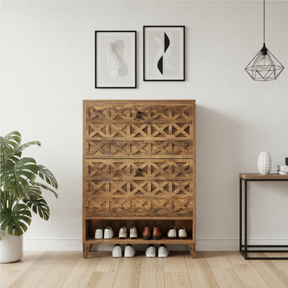 Shoe Cabinet in Modern Hallway