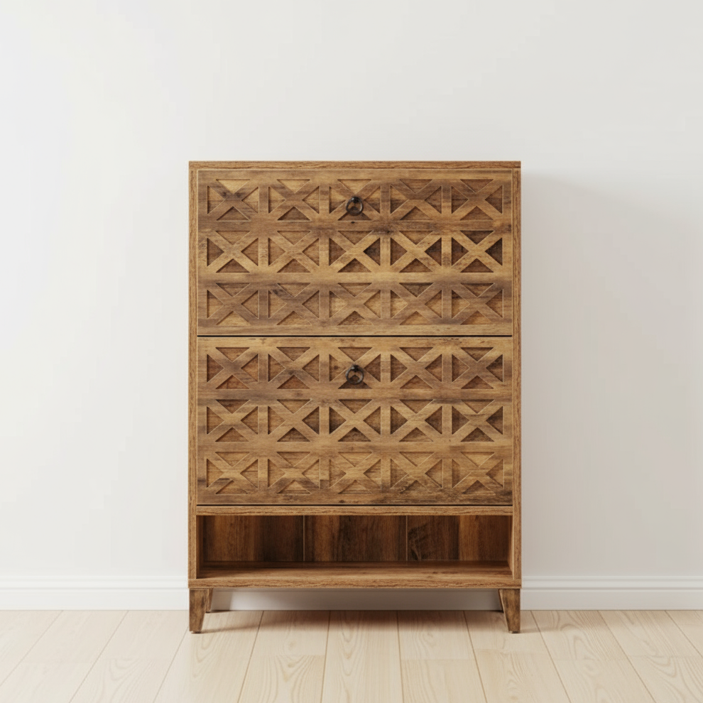 Shoe Cabinet Plain Wall Empty