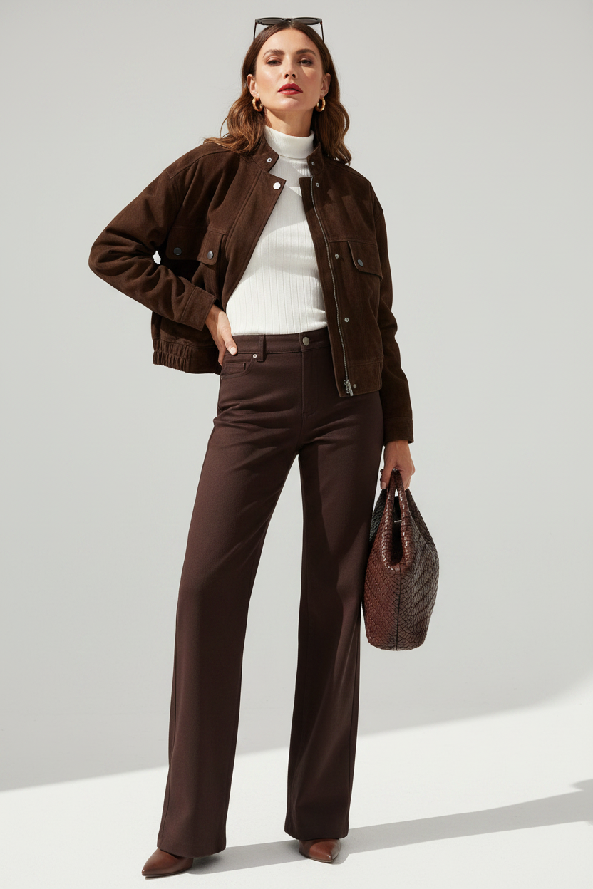 Shot 1 — Front facing, hand on hip