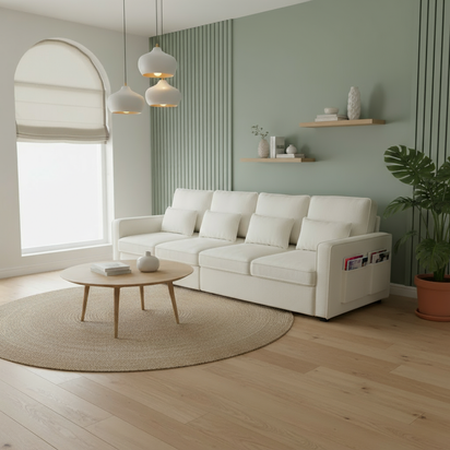 Sofa with magazine pocket