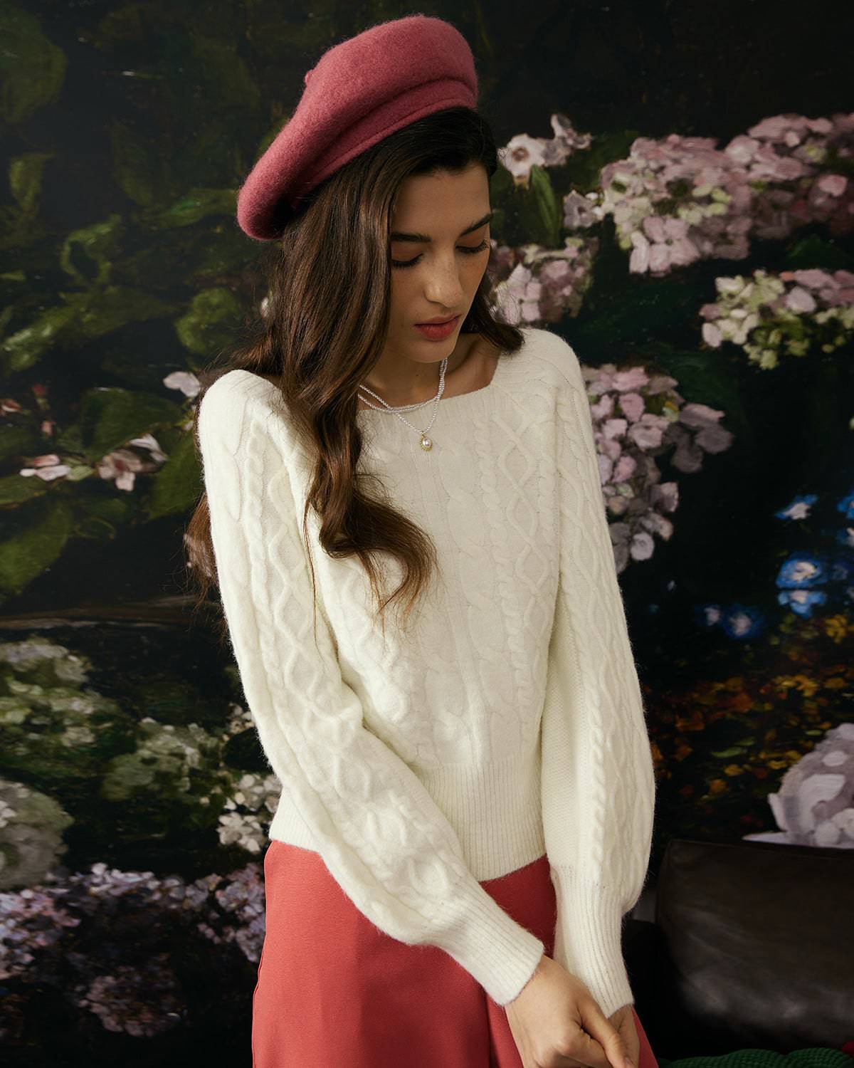 Belle Chic Cable Knit Sweater