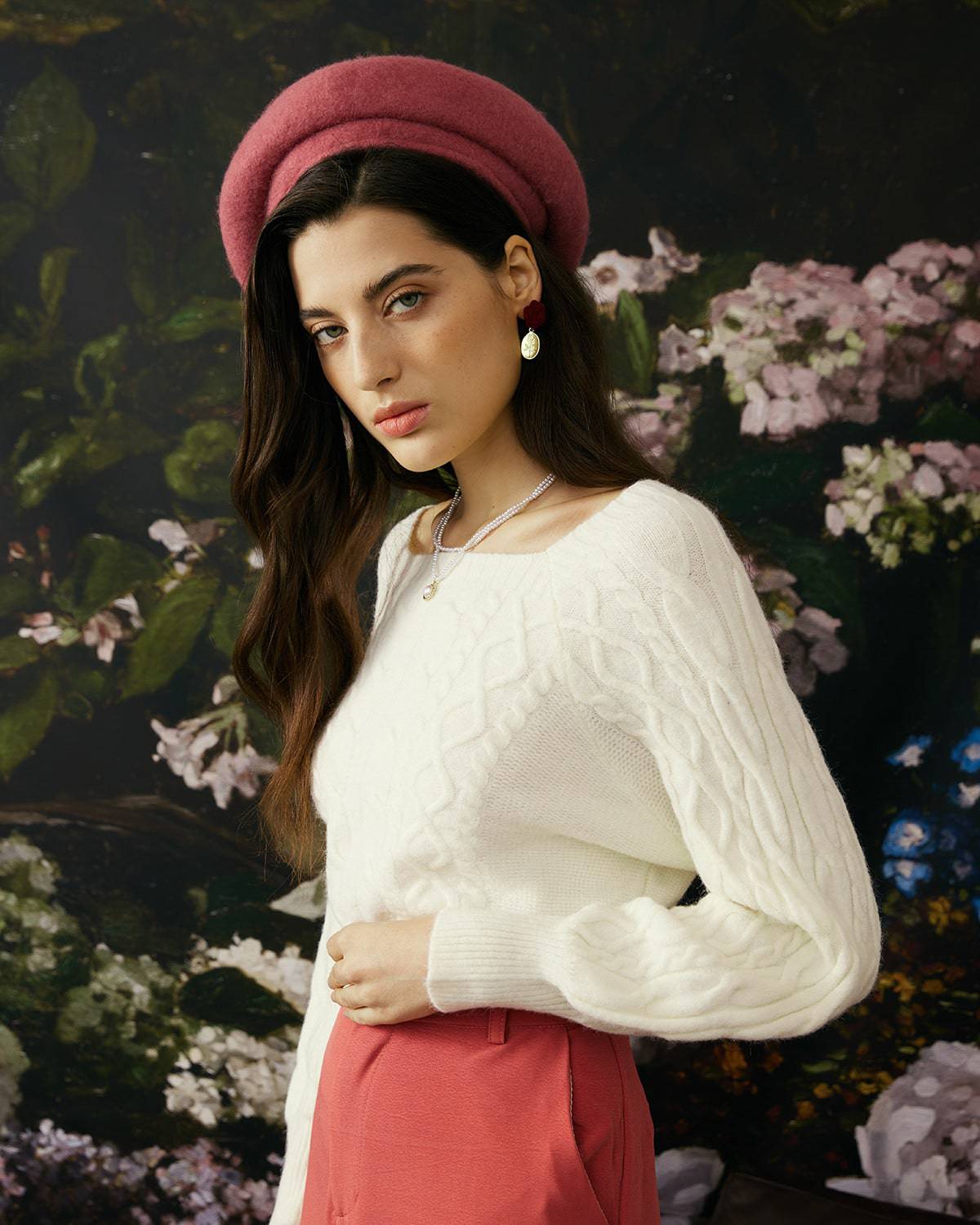 Belle Chic Cable Knit Sweater