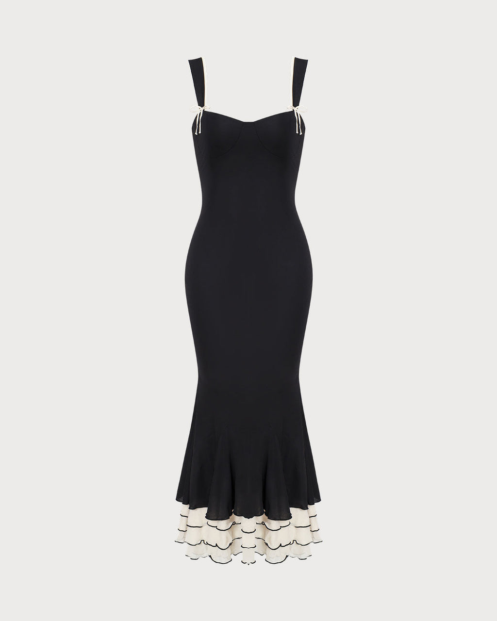 Noir Nights Bodycon Slip Maxi Dress