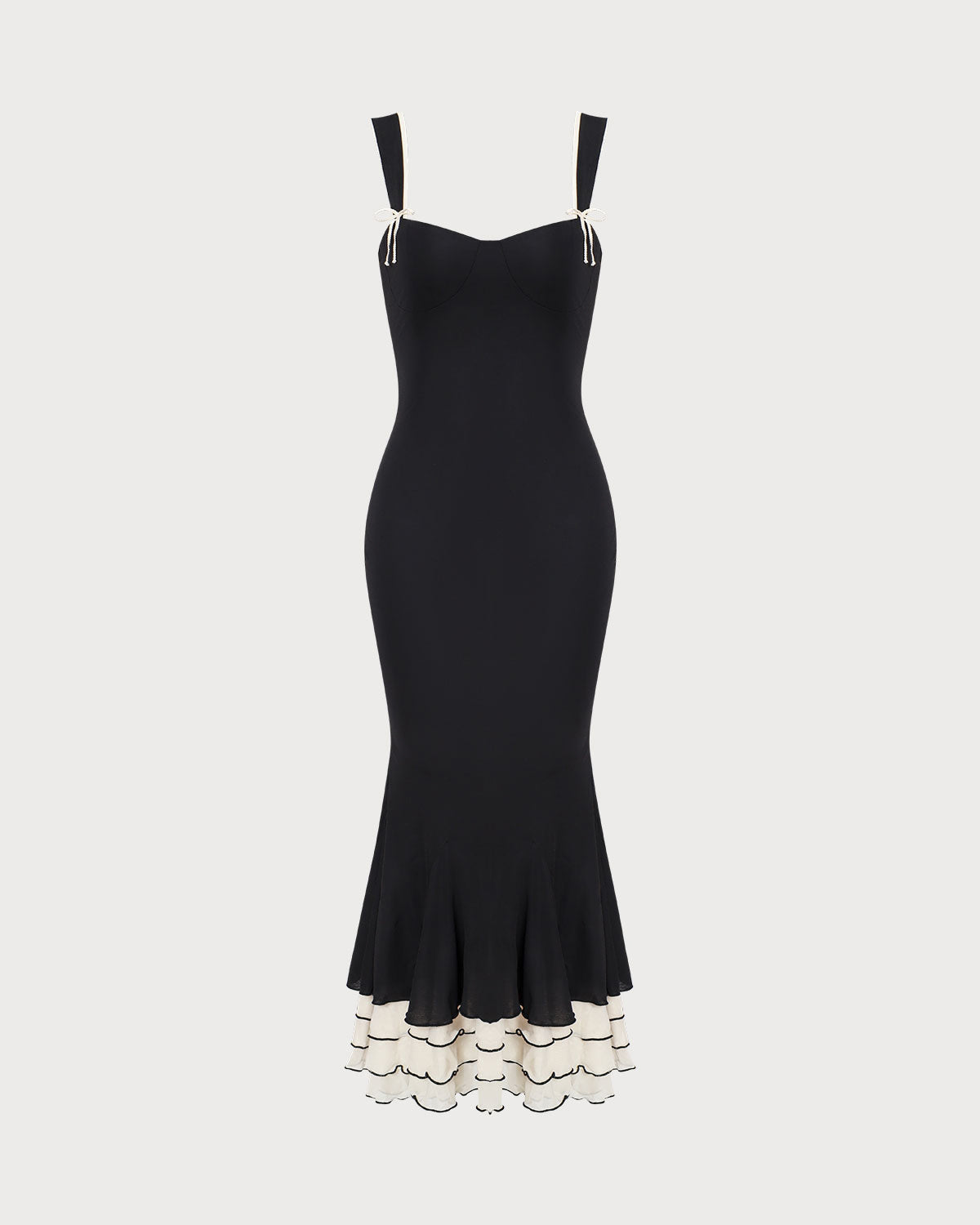 Noir Nights Bodycon Slip Maxi Dress