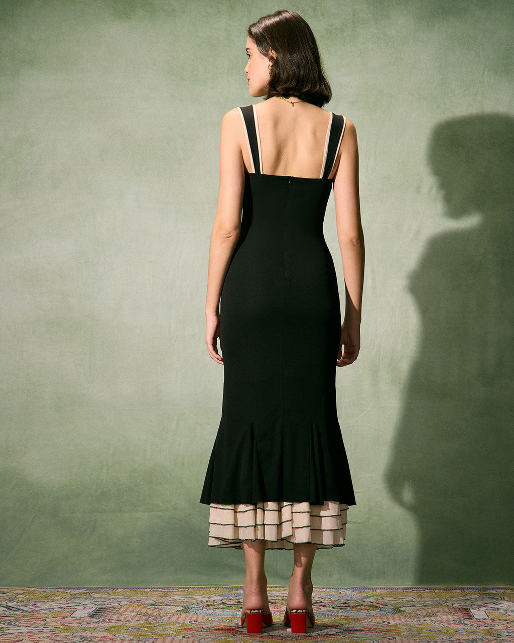 Noir Nights Bodycon Slip Maxi Dress