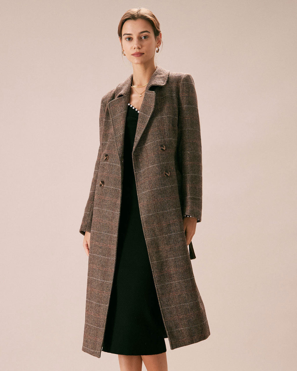 Swiss Refined Belted Double Breasted Coat