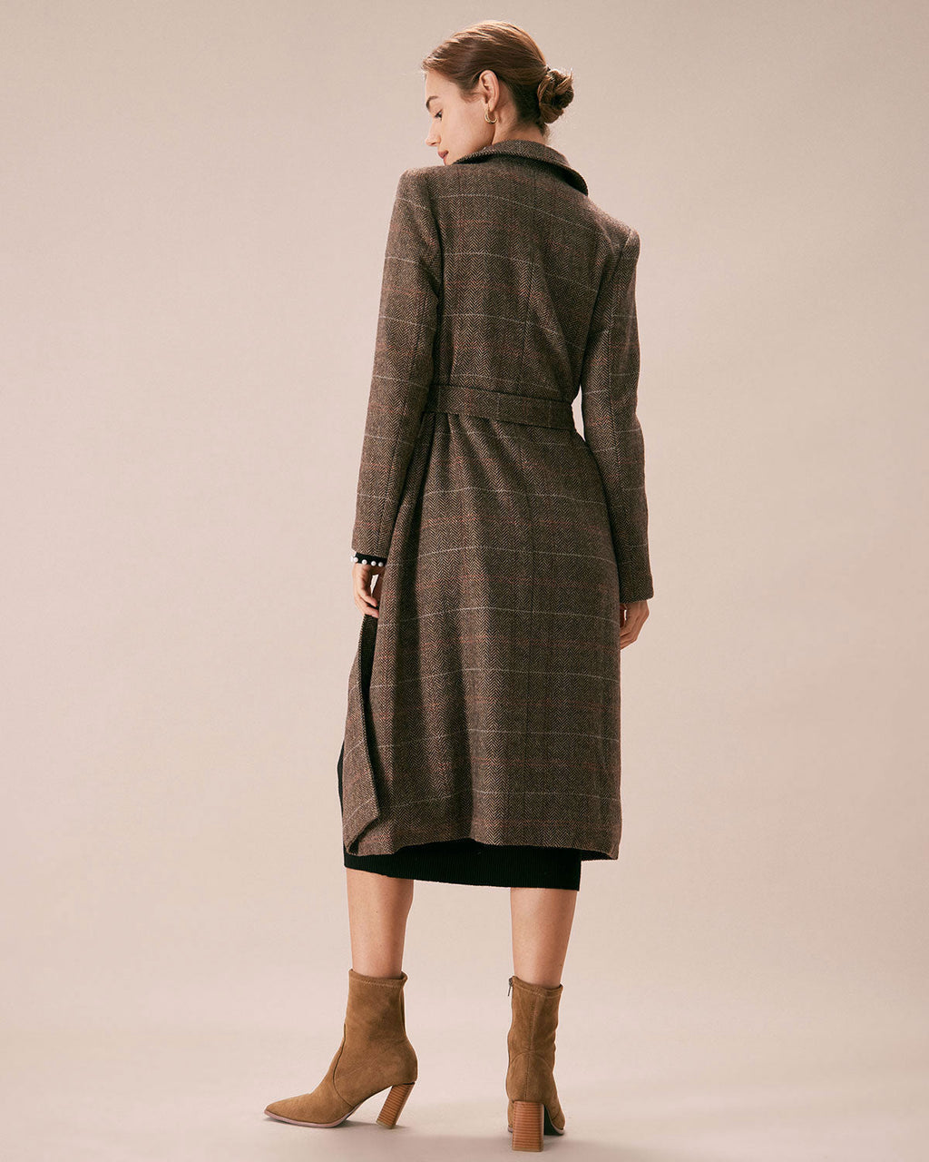 Swiss Refined Belted Double Breasted Coat