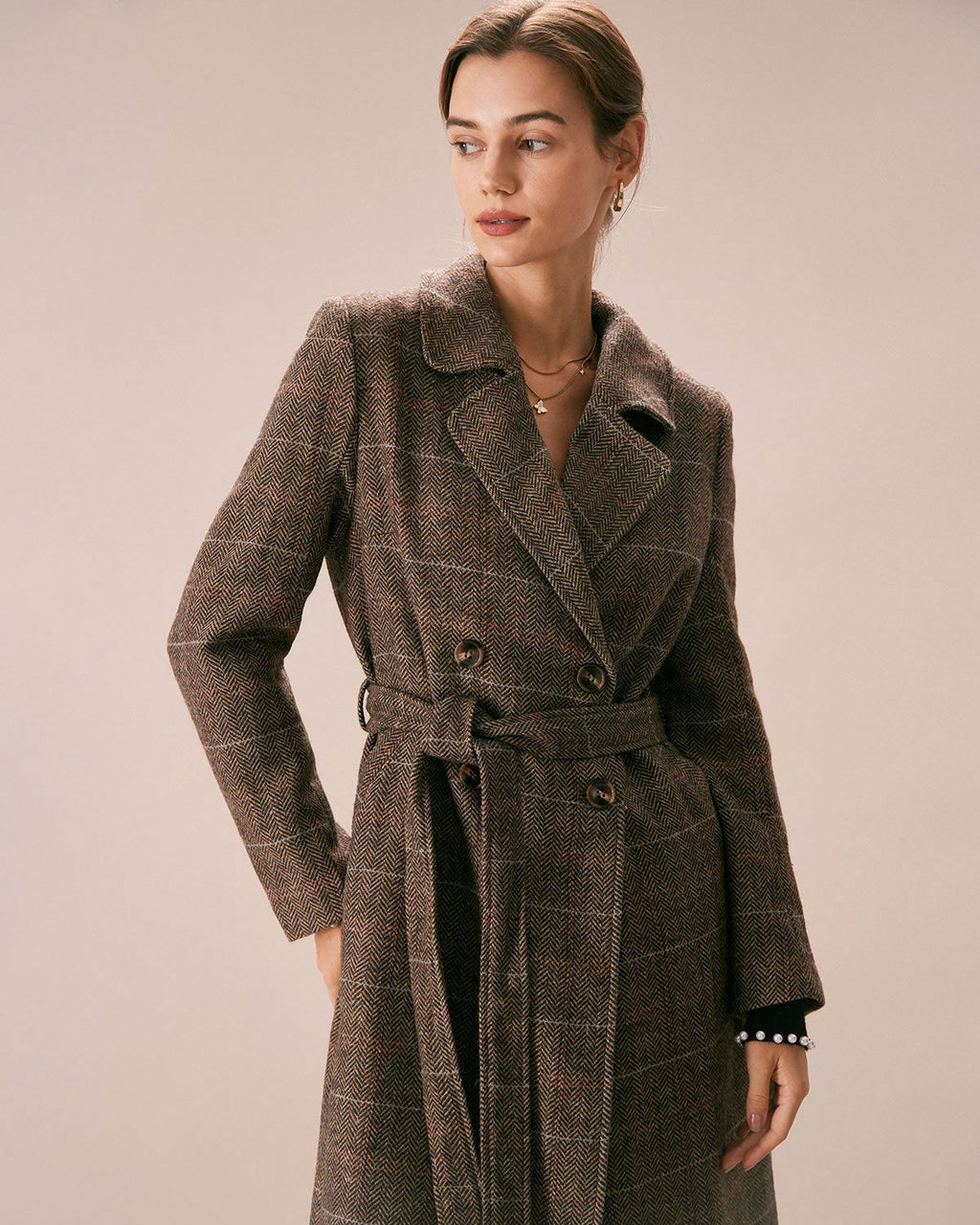 Swiss Refined Belted Double Breasted Coat