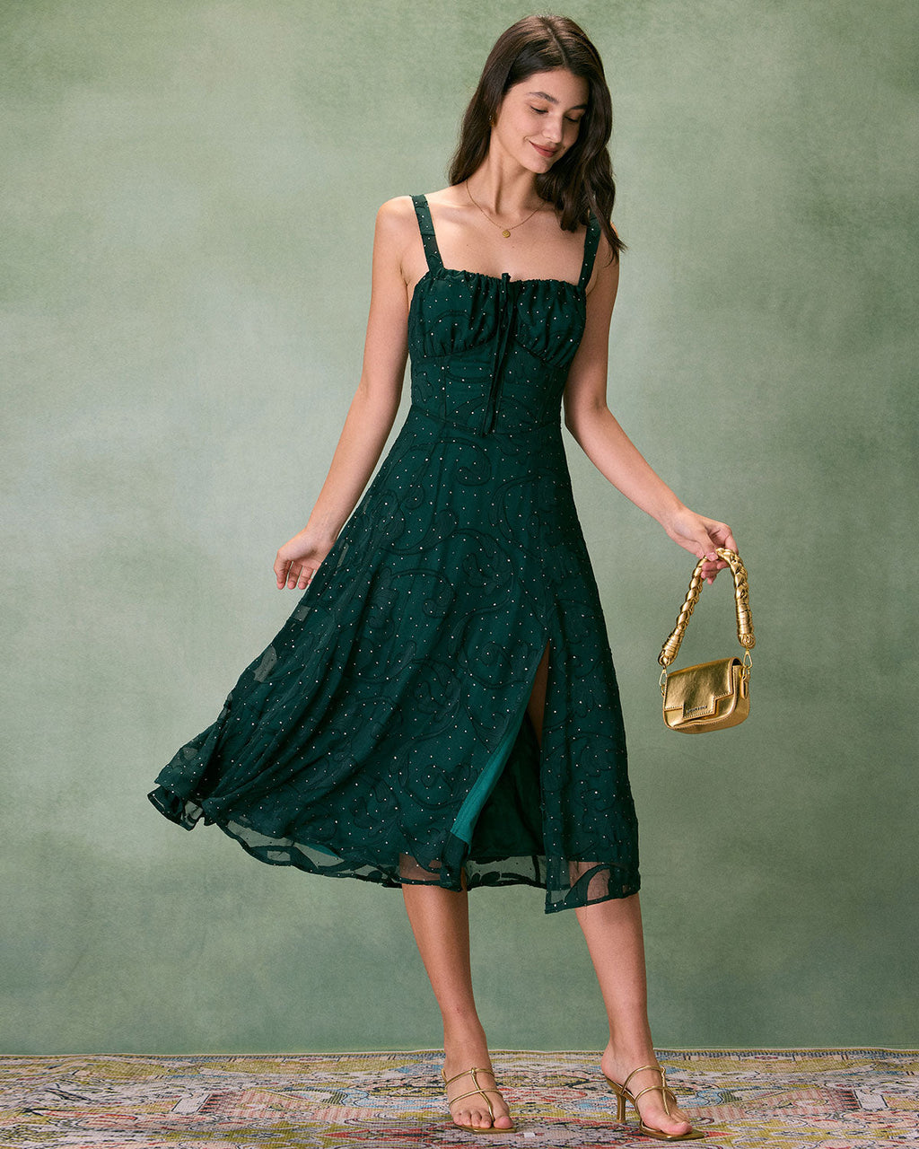 Jackie Midwest Slit Midi Dress