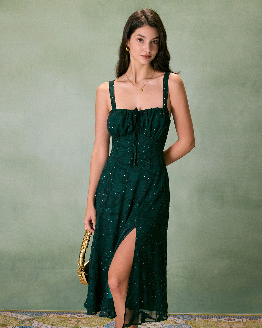 Jackie Midwest Slit Midi Dress