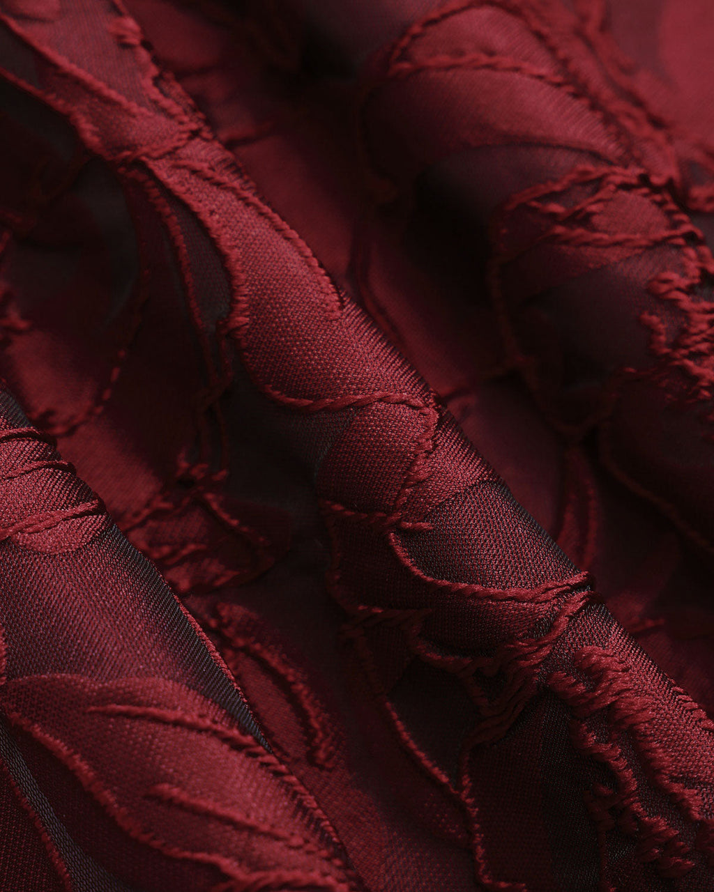 Scarlet Sweetheart Jacquard Midi Dress In Red