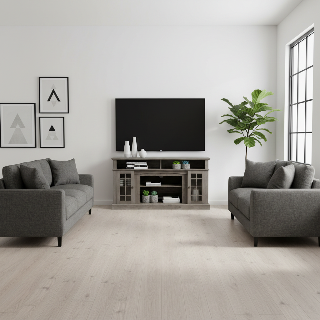 TV Stand Against Wall 5